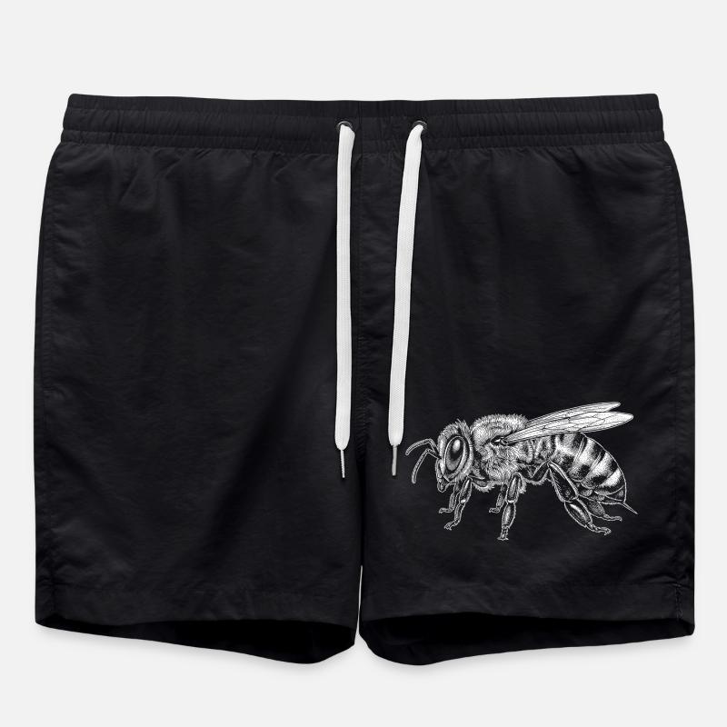 Honigbiene - Badeshorts - Schwarz