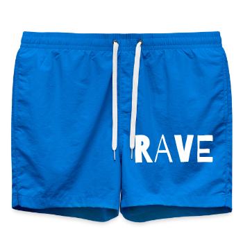Rave typografisches Musikdesign - Badeshorts - Cobalt blue - Vorne