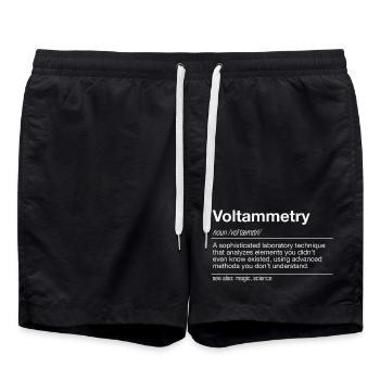 Voltammetry Polarography Chemistry - Swim Trunks - black - Front - AI Model Male 185 light (185cm)
