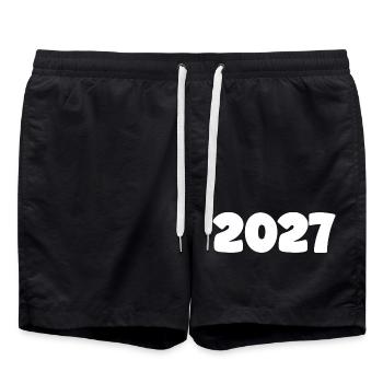 Blanc 2027 - Short de bain - noir - Devant - AI Model Male 185 light (185cm)