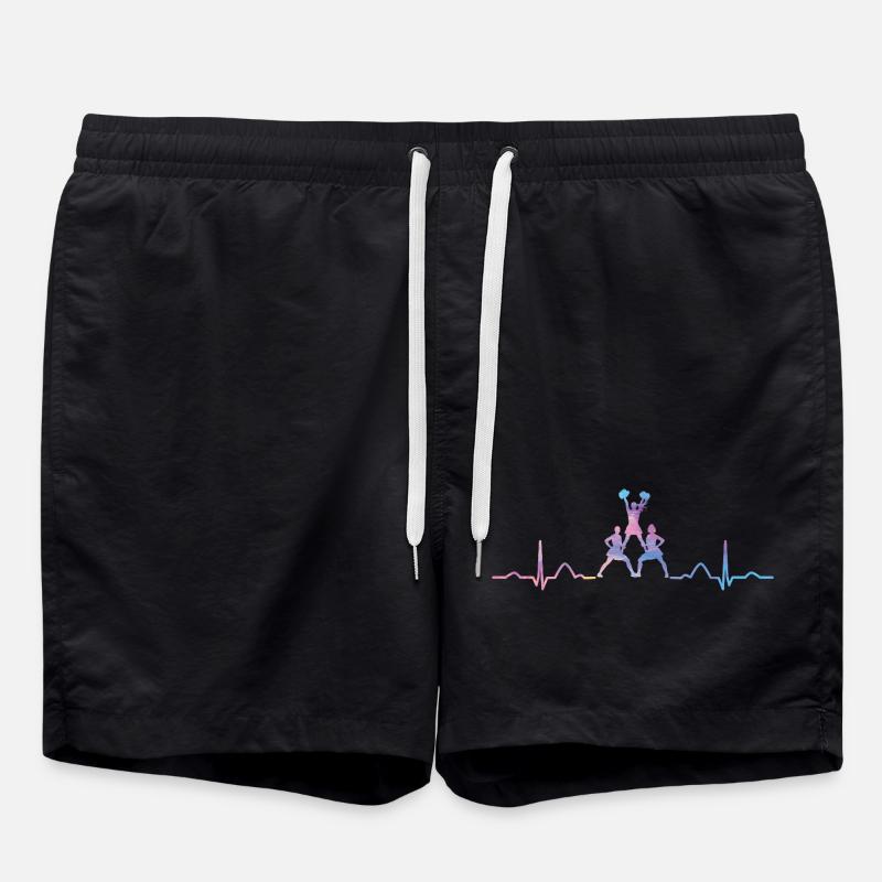 Cheerleader Cheer Mom Cheerleading - Swim Trunks - black