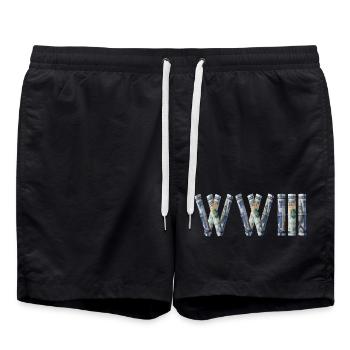 WW III Money Rolls - Swim Trunks - black - Front - AI Model Male 185 light (185cm)