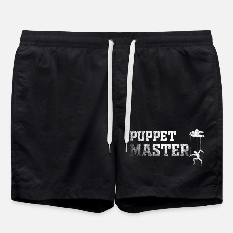 Puppet Master Marionette - Swim Trunks - black