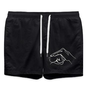 Poing des mains - Short de bain - noir - Devant - AI Model Male 185 light (185cm)
