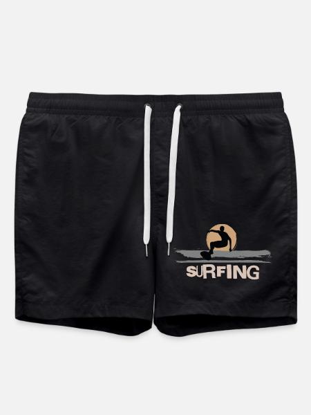 Surf Surfen Surfer - Short de bain - noir
