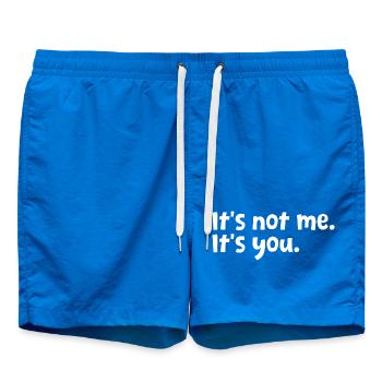 Citation sarcastique Ce n’est pas moi C’est toi Sarcasme Humour - Short de bain - cobalt blue - Devant