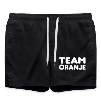 Équipe Oranje - Pays-Bas - Niederlande - Short de bain - noir - Devant - AI Model Male 185 light (185cm)