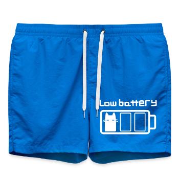 Low battery cat - Swim Trunks - cobalt blue - Front