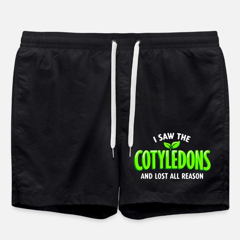 cotyledons seen | Microgreens Humor - Swim Trunks - black