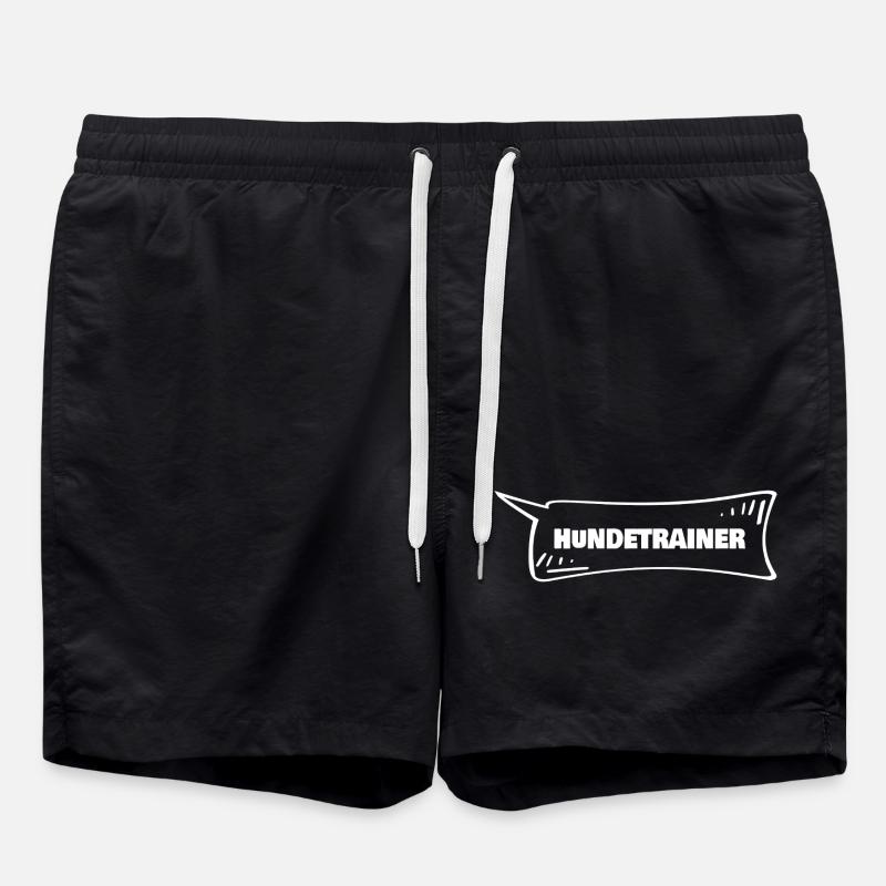 Hundetrainer als Azubi - Badeshorts - Schwarz