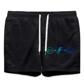 Idée d’entraîneur de pickleball pour les fans de pickleball - Short de bain - noir - Devant - AI Model Male 185 light (185cm)