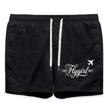 Scénario de Flygirl avec Flourish d’Avion - Short de bain - noir - Devant - AI Model Male 185 light (185cm)