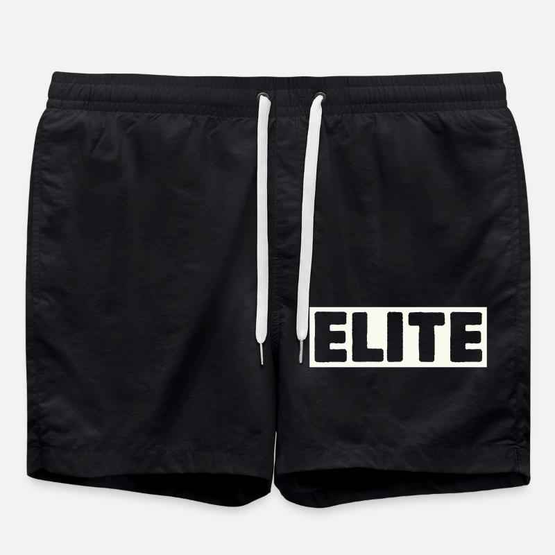 Maillot Elite Lettering - Short de bain - noir