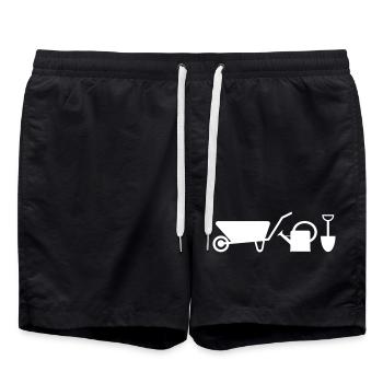 Garden Icons - Swim Trunks - black - Front - AI Model Male 185 light (185cm)