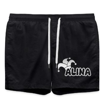 Fastnacht Alina - Badeshorts - Schwarz - Vorne - AI Model Male 185 light (185cm)