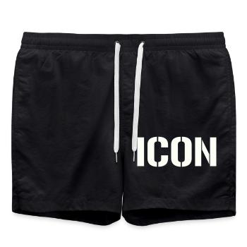 Icône - Short de bain - noir - Devant - AI Model Male 185 light (185cm)