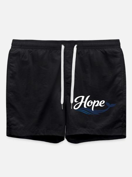 Hope Wal Typography - Swim Trunks - black