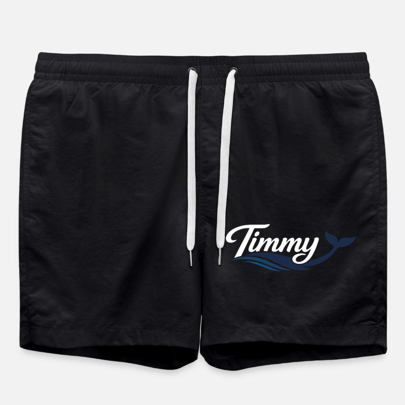 Timmy Wal - Typografie - Badeshorts - Schwarz