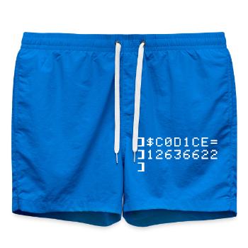 C0D1CE Codice 8-Bit Esadecimal Code Nerd Pix - Swim Trunks - cobalt blue - Front