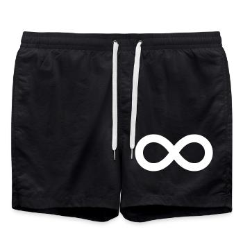 Signe d’Infini – Infini Minimaliste - Short de bain - noir - Devant - AI Model Male 185 light (185cm)