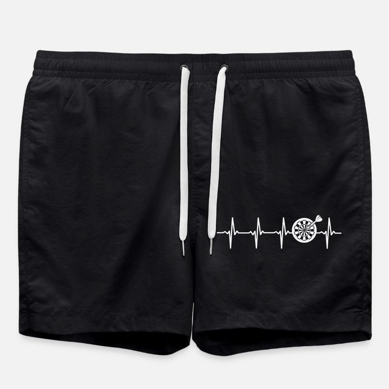 Darts heartbeat Darts player Darter - Swim Trunks - black