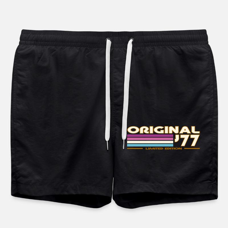 1977 - Badeshorts - Schwarz
