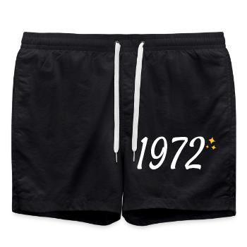 1972 - Badeshorts - Schwarz - Vorne - AI Model Male 185 light (185cm)
