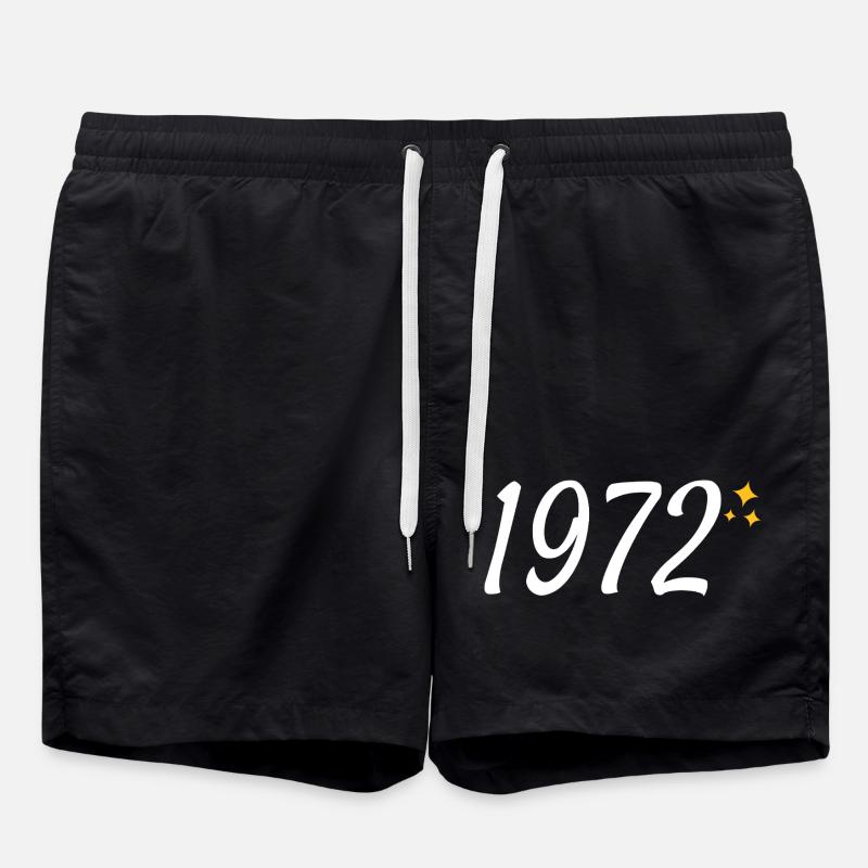 1972 - Short de bain - noir