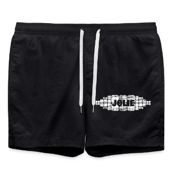 Jolie als Mama - Badeshorts - Schwarz - Vorne - AI Model Male 185 light (185cm)