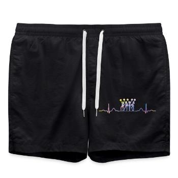 Cheerleader Cheer Mom Cheerleading - Swim Trunks - black - Front - AI Model Male 185 light (185cm)