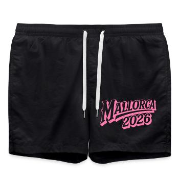 Mallorca 2026 - Swim Trunks - black - Front - AI Model Male 185 light (185cm)
