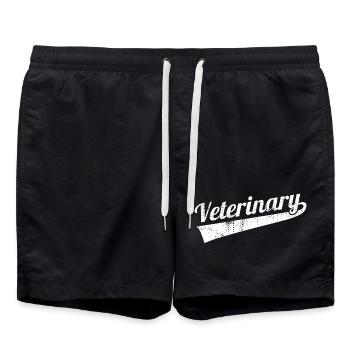 Drôle de vétérinaire - Short de bain - noir - Devant - AI Model Male 185 light (185cm)