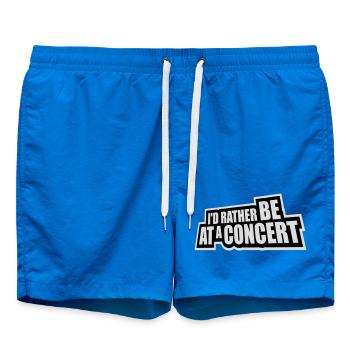 I'd Rather Be At A Concert Lustig Musik Konzert - Swim Trunks - cobalt blue - Front