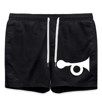 Hupe - Badeshorts - Schwarz - Vorne - AI Model Male 185 light (185cm)