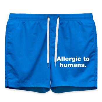 Allergique aux humains - Short de bain - cobalt blue - Devant