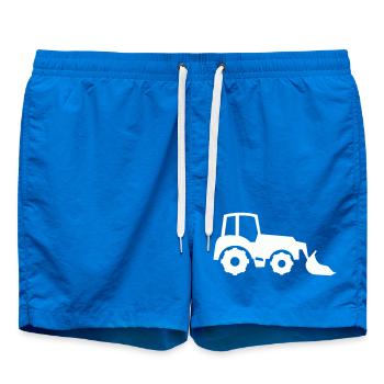 Traktor Silhouette Frontlader - Badeshorts - Cobalt blue - Vorne