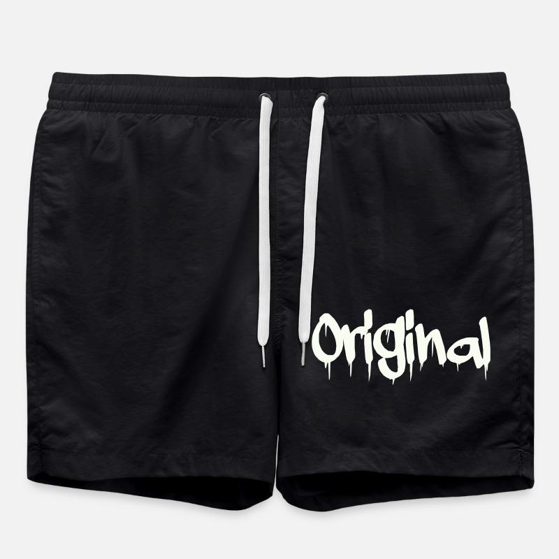 Langue source - Short de bain - noir