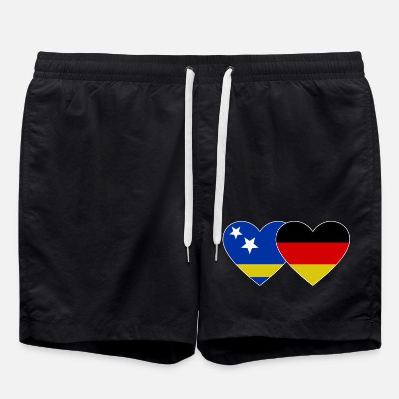 Drapeau de Curaçao Allemagne - Short de bain - noir
