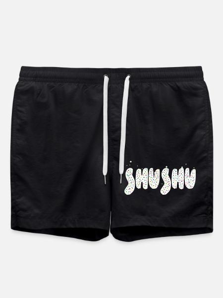 Shushu word art - Swim Trunks - black