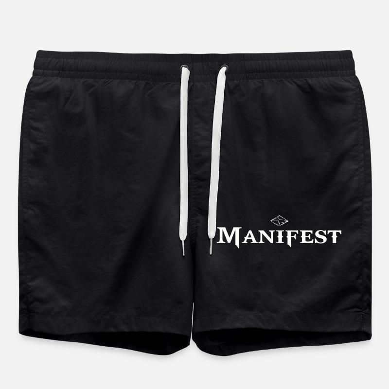 MANIFESTO – Create from within - Swim Trunks - black