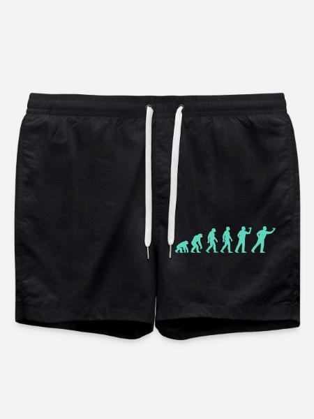 Advanced evolutionary silhouette - Swim Trunks - black