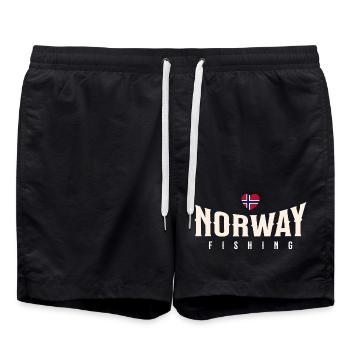Norway Fishing - Badeshorts - Schwarz - Vorne - AI Model Male 185 light (185cm)