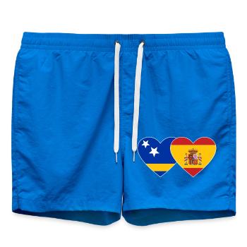 Curacao_Spanien_Flagge_Herz - Short de bain - cobalt blue - Devant