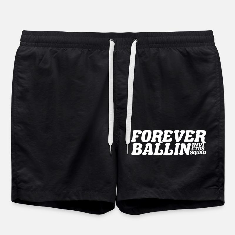 Forever Ballin Squad - Swim Trunks - black
