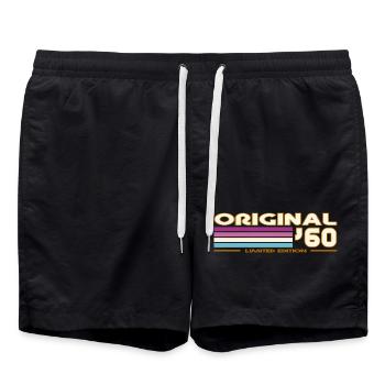 1960 - Swim Trunks - black - Front - AI Model Male 185 light (185cm)
