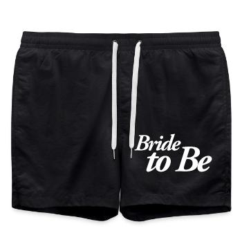 Bride To Be - Badeshorts - Schwarz - Vorne - AI Model Male 185 light (185cm)