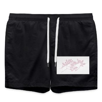 Main du Protecteur - Short de bain - noir - Devant - AI Model Male 185 light (185cm)