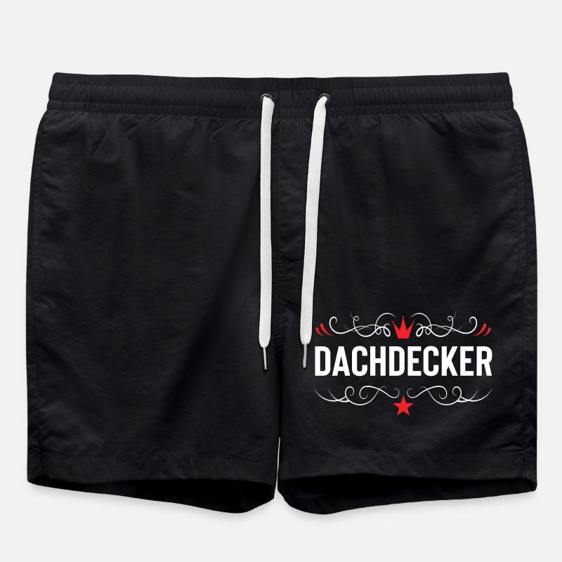 Dachdecker Beruf - Badeshorts - Schwarz