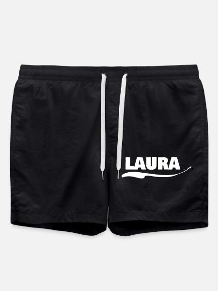 laura as a gift - Swim Trunks - black