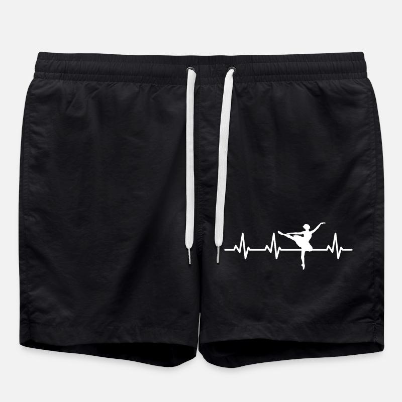 Ballettmädchen Herzklopfen - Badeshorts - Schwarz